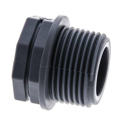 Verloopring G3/4'' Binnendraad X G1'' Buitendraad Polypropyleen (PP) 10bar FDA 36mm Hex [2 Stuks]
