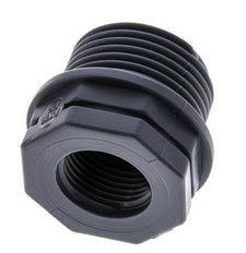Reducing Ring G1/2'' Female x G1'' Male Polypropylene (pp) 10bar (140.5psi) FDA 36mm Hex [2 Pieces]