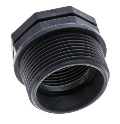 Verloopring G1 1/4'' Binnendraad X G1 1/2'' Buitendraad Polypropyleen (PP) 10bar FDA 50mm Zeskant