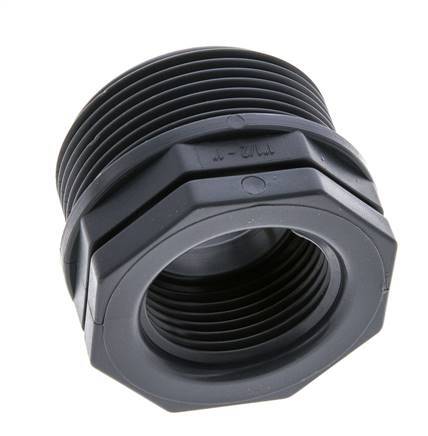 Verloopring G1'' Binnendraad X G1 1/2'' Buitendraad Polypropyleen (PP) 10bar FDA 50mm Hex
