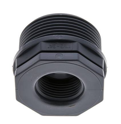 Verloopring G3/4'' Binnendraad X G1 1/2'' Buitendraad Polypropyleen (PP) 10bar FDA 50mm Hex