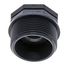 Verloopring G3/4'' Binnendraad X G1 1/2'' Buitendraad Polypropyleen (PP) 10bar FDA 50mm Hex