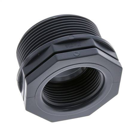 Verloopring G1 1/4'' Binnendraad X G2'' Buitendraad Polypropyleen (PP) 10bar FDA 65mm Hex