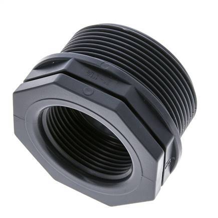 Verloopring G1 1/4'' Binnendraad X G2'' Buitendraad Polypropyleen (PP) 10bar FDA 65mm Hex