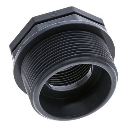 Verloopring G1 1/4'' Binnendraad X G2'' Buitendraad Polypropyleen (PP) 10bar FDA 65mm Hex