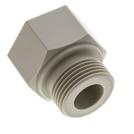 Verloopring G3/4'' Binnendraad X G1'' Buitendraad Polypropyleen (PP) 10bar FDA 43mm Hex