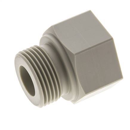 Verloopring G3/4'' Binnendraad X G1'' Buitendraad Polypropyleen (PP) 10bar FDA 43mm Hex
