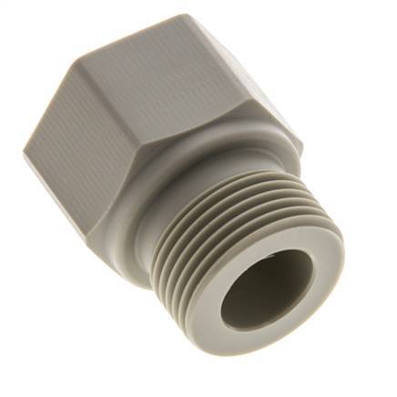 Verloopring G1/2'' Binnendraad X G3/4'' Buitendraad Polypropyleen (PP) 10bar FDA 32mm Hex