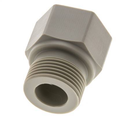 Verloopring G1/2'' Binnendraad X G3/4'' Buitendraad Polypropyleen (PP) 10bar FDA 32mm Hex