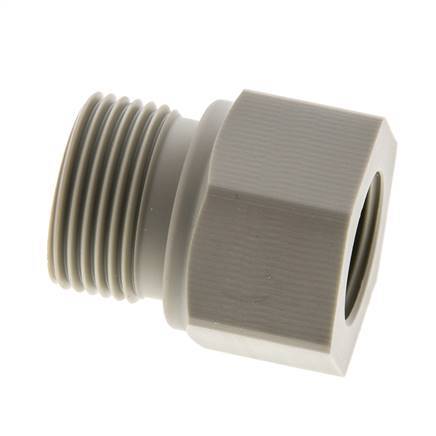 Verloopring G1/2'' Binnendraad X G3/4'' Buitendraad Polypropyleen (PP) 10bar FDA 32mm Hex