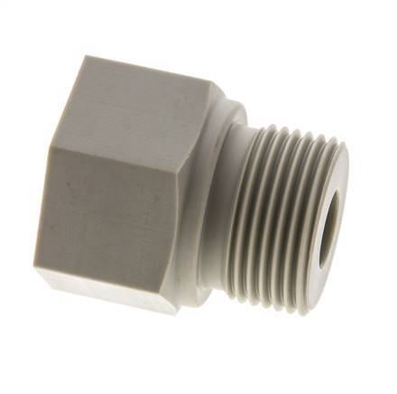 Verloopring G3/8'' Binnendraad X G3/4'' Buitendraad Polypropyleen (PP) 10bar FDA 32mm Zeskant