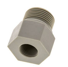 Verloopring G3/8'' Binnendraad X G3/4'' Buitendraad Polypropyleen (PP) 10bar FDA 32mm Zeskant