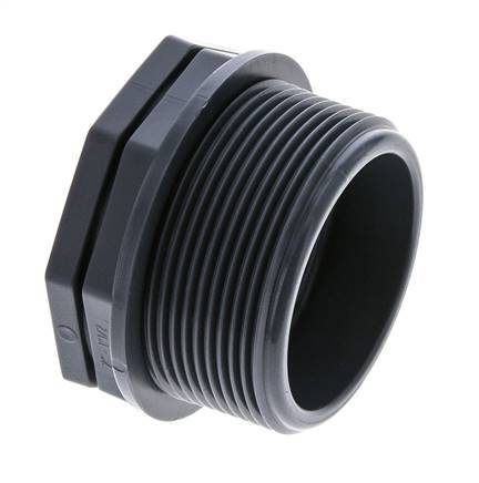Verloopring G3/4'' Binnendraad X G1'' Buitendraad PVDF 10bar FDA 43mm Hex