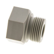 Verloopring G1/2'' Binnendraad X G1'' Buitendraad Polypropyleen (PP) 10bar FDA 43mm Hex