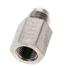 JIC Verloopnippel G1/4'' Binnendraad X UNF 9/16''-18 Buitendraad RVS 275bar