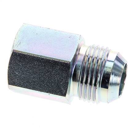 JIC Verloopnippel G1/2'' Binnendraad X UN 1-1/16''-12 Buitendraad Staal 210bar