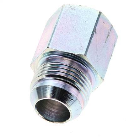 JIC Verloopnippel G1/2'' Binnendraad X UN 1-1/16''-12 Buitendraad Staal 210bar