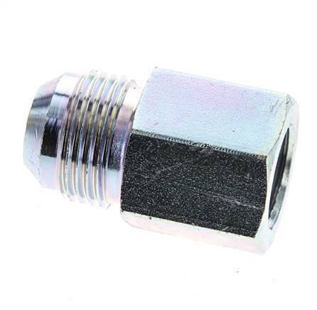 JIC Verloopnippel G1/2'' Binnendraad X UN 1-1/16''-12 Buitendraad Staal 210bar