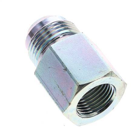 JIC Verloopnippel G1/2'' Binnendraad X UN 1-1/16''-12 Buitendraad Staal 210bar