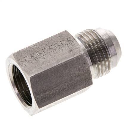 JIC Verloopnippel G1/2'' Binnendraad X UNF 7/8''-14 Buitendraad RVS 210bar