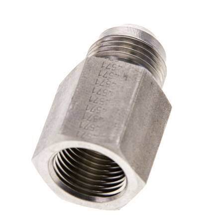 JIC Verloopnippel G1/2'' Binnendraad X UNF 7/8''-14 Buitendraad RVS 210bar