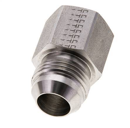 JIC Verloopnippel G1/2'' Binnendraad X UN 1-1/16''-12 Buitendraad RVS 210bar