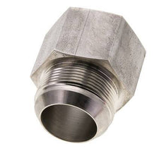 JIC Verloopnippel G1 1/2''-Binnendraad X UN 1-7/8''-12 Buitendraad RVS 105bar