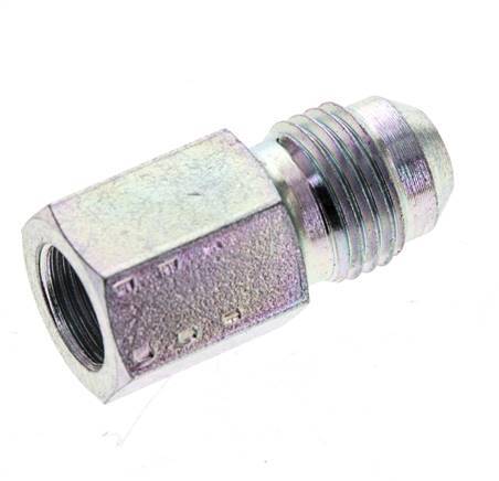 JIC Verloopnippel G1/8'' Binnendraad X UNF 1/2''-20 Buitendraad Staal 275bar