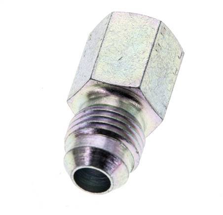 JIC Verloopnippel G1/8'' Binnendraad X UNF 1/2''-20 Buitendraad Staal 275bar