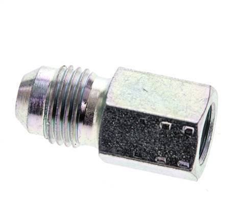 JIC Verloopnippel G1/8'' Binnendraad X UNF 1/2''-20 Buitendraad Staal 275bar