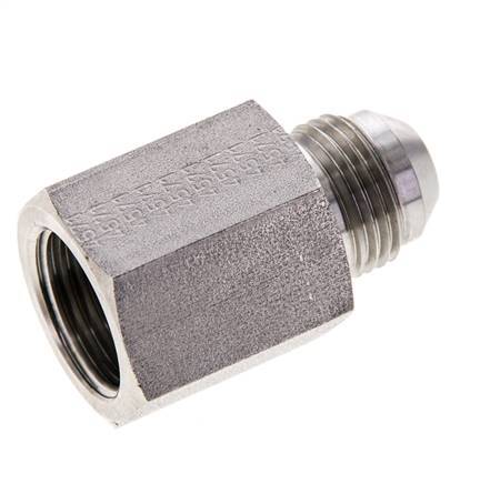 JIC Verloopnippel G1/2'' Binnendraad X UNF 3/4''-16 Buitendraad RVS 275bar