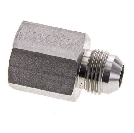 JIC Verloopnippel G1/2'' Binnendraad X UNF 3/4''-16 Buitendraad RVS 275bar