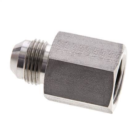 JIC Verloopnippel G1/2'' Binnendraad X UNF 3/4''-16 Buitendraad RVS 275bar