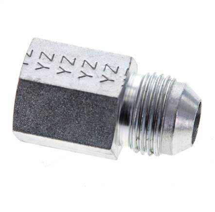 JIC Verloopnippel G3/8'' Binnendraad X UNF 3/4''-16 Buitendraad Staal 275bar