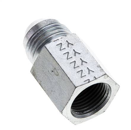 JIC Verloopnippel G3/8'' Binnendraad X UNF 3/4''-16 Buitendraad Staal 275bar