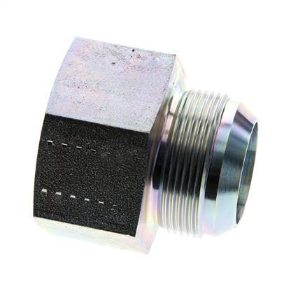 JIC Verloopnippel G1 1/2''-Binnendraad X UN 1-7/8''-12 Buitendraad Staal 105bar