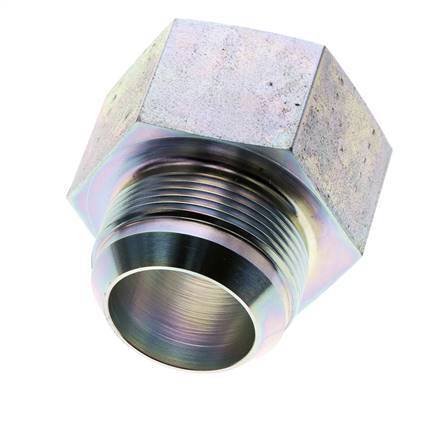 JIC Verloopnippel G1 1/2''-Binnendraad X UN 1-7/8''-12 Buitendraad Staal 105bar
