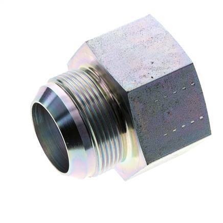 JIC Verloopnippel G1 1/2''-Binnendraad X UN 1-7/8''-12 Buitendraad Staal 105bar