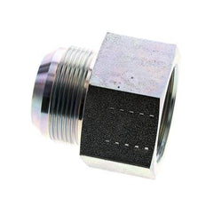 JIC Verloopnippel G1 1/2''-Binnendraad X UN 1-7/8''-12 Buitendraad Staal 105bar