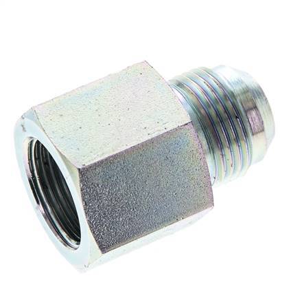 JIC Verloopnippel G3/4'' Binnendraad X UN 1-1/16''-12 Buitendraad Staal 175bar