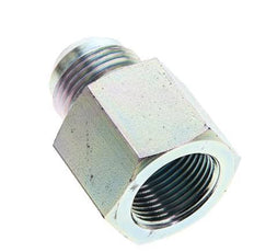 JIC Verloopnippel G3/4'' Binnendraad X UN 1-1/16''-12 Buitendraad Staal 175bar