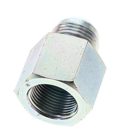 JIC Verloopnippel G3/4'' Binnendraad X UN 1-1/16''-12 Buitendraad Staal 175bar