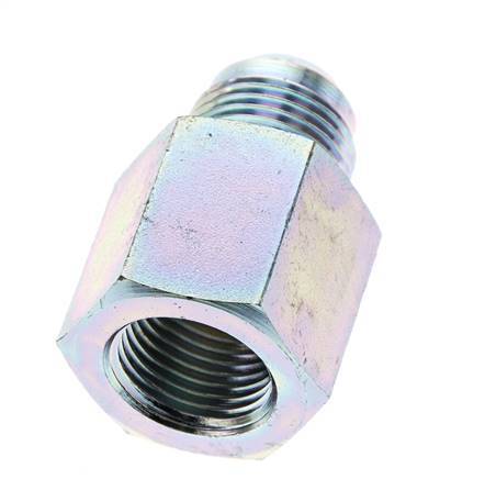 JIC Verloopnippel G1/2'' Binnendraad X UNF 7/8''-14 Buitendraad Staal 210bar