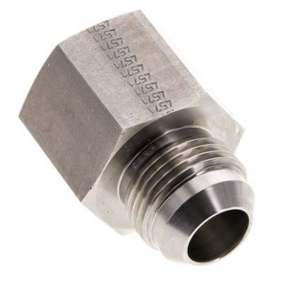 JIC Verloopnippel G3/4'' Binnendraad X UN 1-1/16''-12 Buitendraad RVS 175bar