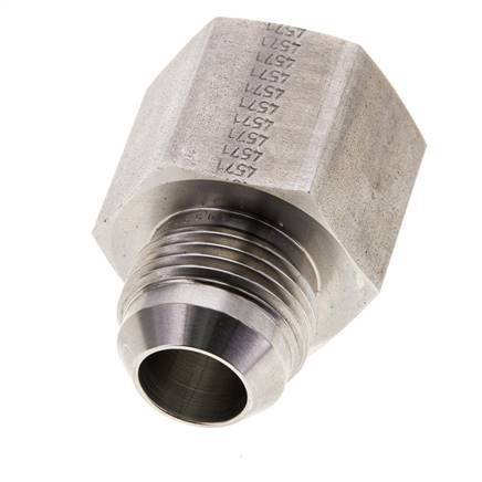 JIC Verloopnippel G3/4'' Binnendraad X UN 1-1/16''-12 Buitendraad RVS 175bar