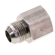 JIC Verloopnippel G3/4'' Binnendraad X UN 1-1/16''-12 Buitendraad RVS 175bar