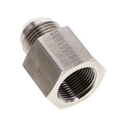 JIC Verloopnippel G3/4'' Binnendraad X UN 1-1/16''-12 Buitendraad RVS 175bar