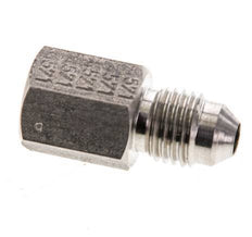JIC Verloopnippel G1/8'' Binnendraad X UNF 7/16''-20 Buitendraad RVS 310bar