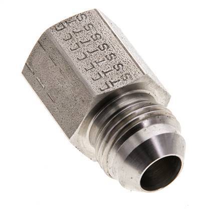 JIC Verloopnippel G3/8'' Binnendraad X UNF 3/4''-16 Buitendraad RVS 275bar