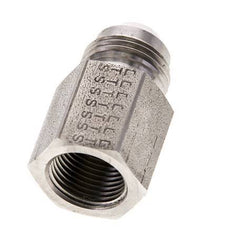 JIC Verloopnippel G3/8'' Binnendraad X UNF 3/4''-16 Buitendraad RVS 275bar